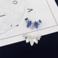 Exquisite crystal brooch pin for women, luxury niche design anti-glare rhinestone corsage. - Blue Wing Style (R656)
