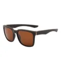 Herren polarisierte Sonnenbrille UV Schutz Outdoor Fahren Stilvoll Quadratischer Rahmen - Dunkler Teerahmen Teegläser