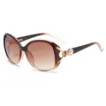 Damen Mode große Fassung Farbverlauf braune Sonnenbrille schick UV Schutz Fahrbrille Neuheit. - Tee Verlaufsrahmen Tee Verlaufsgläser