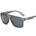 Gafas de sol deportivas polarizadas para hombre, variante de gafas de sol con montura gris. - Gris Mate Lente Gris