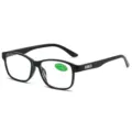 Klassische Lesebrille mit schwarzem Gestell, klaren Gläsern und Stärke +1.50 für den täglichen Gebrauch. - +1.00 / Schwarz