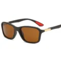 Herren Sport Sonnenbrille ultraleicht Fahren Radfahren Anti-UV400 Outdoor Brille Neu - Mattes Braune Linse