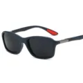 Herren Sport Sonnenbrille ultraleicht Fahren winddicht Anti UV400 Radfahren Brille - Mattes Blau Graue Linse