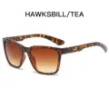 Klassische Schildpatt-Sonnenbrille mit braunen Gläsern, stilvolle Brille für Damen. - Schildpatt Rahmen Doppelte Tee Linse