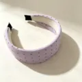 Diadema de lunares morado claro estilo dulce y minimalista accesorio para el pelo - Diadema de Lunares Morado Claro