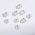 Silver flower bead caps alloy spacer beads for DIY jewelry making bracelets necklaces 50pcs - 6mm / Silver 2