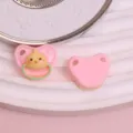 Süßer Harz Küken Schnuller DIY Patch Zubehör, ideal für Handyhüllen und Handarbeiten. - Huhn / Rosa