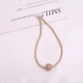 Carino elastico per capelli da bambino con dettaglio in perline per stile fai da te e uso quotidiano. - 1 Pezzo/Confezione / Marrone chiaro