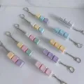 Portachiavi giocattolo di decompressione interruttore tastiera meccanica macaron 3 tasti - Senza Luce / 3 Tasti Colore Casuale Macaron Pulsante Antistress