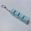 Macaron 4 Interrupteur Mécanique Jouet Anti-Stress Porte-Clés Clavier Bleu Portable - Macaron 4 touches (Bleu Ciel)