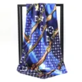 Sciarpa Quadrata (90 Sciarpa Seta) / 1 Pezzo (90*90cm) / Catena Blu