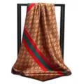 Sciarpa Quadrata (90 Sciarpa Seta) / 1 Pezzo (90*90cm) / Marrone Monogramma