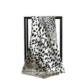 Sciarpa Quadrata (90 Sciarpa Seta) / 1 Pezzo (90*90cm) / Leopardo Bianco Nero