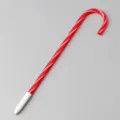 Christmas candy cane shaped ballpoint pen red white striped novelty gift pen for students. - Red Barrel Black Refill