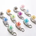 Porte-clés interrupteur de clavier mécanique transparent, jouet de décompression coloré. - Couleur Aléatoire - 1 Touche