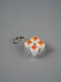 Fidget Spielzeug Schlüsselanhänger Karamell Brot mechanische Tastatur Schalter Anhänger - 4-Gitter Brot Stil