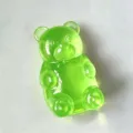 Ours en gélatine aurore vert jouet anti-stress rebond lent mignon article fidget fun - Ours de Couleur Unie / Sac OPP / Vert