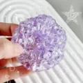Jouet anti-stress en relief bulle violette sensoriel fidget créatif fait main article amusant - Balle sonore anti-stress [violet] 1 pièce