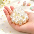 Jouet anti-stress squishy perle mignon ballon de décompression artisanal pour détente. - Balle Squishy Blanc Perle 1 Pièce