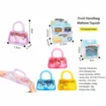 Mini bolso de juguete antiestrés transparente de frutas con cuentas de colores. - Estilo de Frutas / Caja de Color