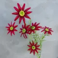 Künstliche Seidenblumen für Hochzeitsdekoration und florale Gestecke, Detailansicht. - 6-Kopf Kleine Sonne