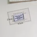 Woven clothing label patch DIY embroidery patch decorative fabric label for garment bags sewing - French Phrase Style (zm1366) / 2.5x4.5cm