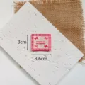 Sweet pink grid bow embroidered fabric patch for hat bag DIY decorative label 3x3.6cm - Red Grid (1306)
