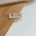 Cute embroidered cloth label for DIY handmade crafts, clothing, bags, and phone cases. - Three Animals Mix (Enjoy the life) / 2cmx5cm / Three Animals
