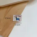 Handcrafted cute animal embroidered fabric label DIY clothing accessories 2.5x3.5cm - Lucky Dog