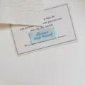 Koreaans gebreid geweven label DIY handgemaakte kledingaccessoire stoffen patch decoratie - Blauw Wit Geruit (zm1464)