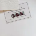 Geborduurde geweven labels in Koreaanse stijl DIY handgemaakte stoffen tags voor kleding en tassen - Geruite Strik (zm1466)