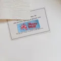 Koreaanse stijl geborduurd geweven label DIY handgemaakt stoffen label voor kleding. - Gestreepte Strik (zm1467)