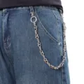 Punk gothic metal skull pants chain wallet chain hip hop jean accessories for men women - Silver
