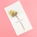 Dried flower greeting card exquisite blessing card for birthday festival gift-giving use - Beige Forget-Me-Not Style