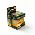 Jouet anti-stress cube pressé avec des tranches de fruits, rebond lent jouet pour la relaxation. - Emballage en boîte / 5.50 cm / Orange