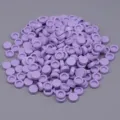 Light purple small round tiles detail shot, perfect for DIY handmade ball filler use. - 100g Pack (Approx 900 Pcs) / Light Purple