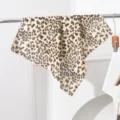 Foulard Quadrato con Stampa Leopardo Donna Leggero Foulardino Capelli Primavera - Motivo Leopardato Classico (#596) / 55x55cm