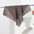 Sciarpa floreale marrone, foulard leggero e bandana per donna e uomo moda quotidiana. - Motivo Floreale Marrone Blu (#599) / 55x55cm