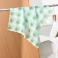 Green plaid square scarf for women, lightweight vintage fashion bandana, elegant neckerchief style. - 58x58cm / Green White Blue Plaid