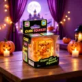 Λεπτομέρεια παιχνιδιού άγχους κύβος Halloween, διαφανές squishy αργής επαναφοράς. - Θραύσμα Κολοκύθας (Κουτί)