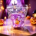 Halloween squishy toy transparent ice cube slow rebound stress relief toy with fun charms. - 5cm Ice Cube 150g / Pumpkin Ghost (OPP Bag)