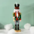 Statua Schiaccianoci di Natale in legno 25cm re decorazione da tavolo per la casa. - Stile 2506