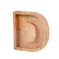 Wooden Letter D Piggy Bank Transparent Acrylic Coin Saving Box Children Money Box Gift - Letter D