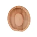Houten letter O spaarpot met transparant acrylpaneel en veilige schroeven voor kinderen. - Letter O