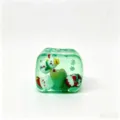 Christmas maltose square squishy toy slow rebound stress relief ice cube snowflake - OPP Bag / Green