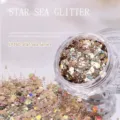 Nail art glitter flakes mixed size sequin sparkling DIY manicure decorations sparkle jar - Star Sea Sequin (LP-160)