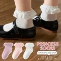 Leuke peuter kant rits sokken ademend katoen prinses sokken voor kleine meisjes lente - Princess lace socks-mixed color [breathable thin style]