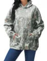 Sweat à capuche camouflage à imprimé de feuilles d'automne pour hommes et femmes tops. - XS / J003