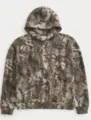 Herren Damen Camouflage Kapuzenpullover Herbst Langarm Freizeit Baume Muster Sweatshirt - XS / J005