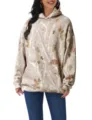 Camouflage Blätter Print Kapuzenpullover für Damen und Herren mit praktischer Kängurutasche. - XS / J009